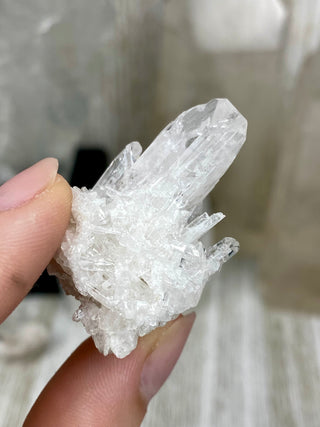 Danburite Raw Crystal Cluster Self Standing | Caracas, Mexico from Curious Muse Crystals Tagged with clear, crown chakra, Crystal healing, danburite, hide-notify-btn, pink, raw, raw crystal