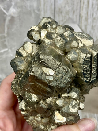 Pyrite Raw Large Termination Cluster | Brazil from Curious Muse Crystals Tagged with fools gold, gold, golden pyrite, money magic, money rock, pyrite, raw, raw crystal, wealth crystal