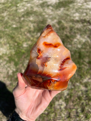 Carnelian Agate XL Flame | Red Agate from Madagascar