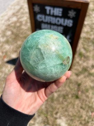 Green Fluorite Sphere from Madagascar
