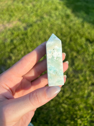 Blue Aragonite Tower | Caribbean Calcite Tower