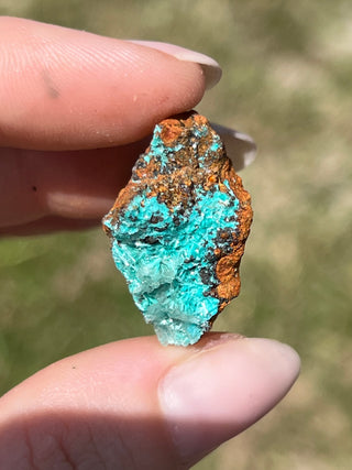 Rosasite with Aurichalcite Raw Specimen | Ojuela Mine, Mexico