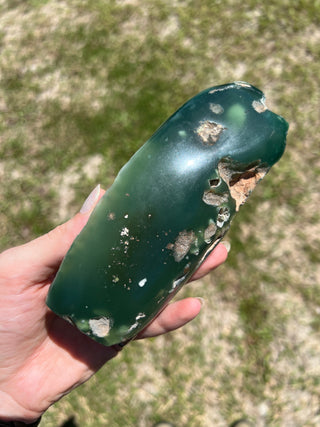 Chrome Chalcedony XL Semi-Polished Mtorolite | Zimbabwe