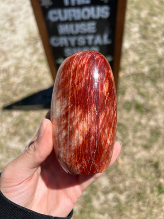 Red Moonstone Flashy Polished Crystal