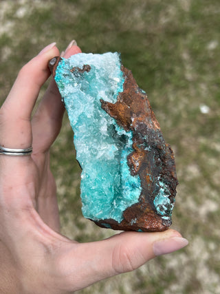 Rosasite with Aurichalcite Raw Specimen | Ojuela Mine, Mexico