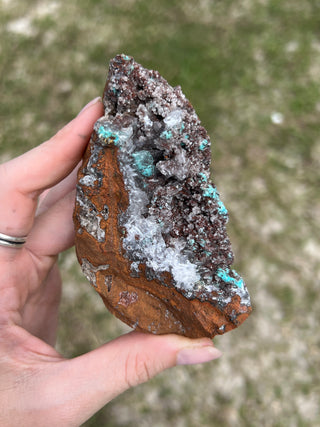 Rosasite with Aurichalcite Raw Specimen | Ojuela Mine, Mexico