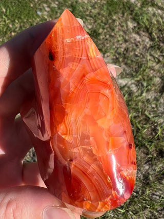 Carnelian Agate Flame | Red Agate from Madagascar