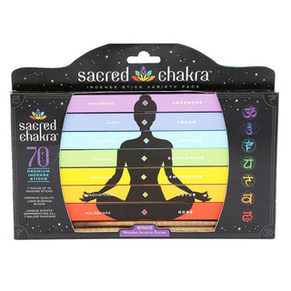 Sacred Chakra Incense Stick Gift Pack from Something Different for 12.50. Tagged with burnables, Ceremony incense, chakra, chakra opening, gifts, Ritual incense, seven chakra, Smoke cleansing, stick incense