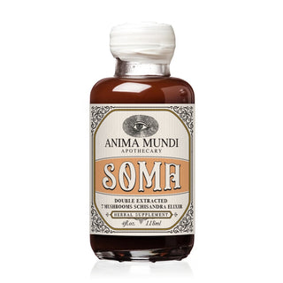 Soma Elixir | 7 Mushrooms & Vitamin C from Anima Mundi Herbals for 28. Tagged with anima mundi herbals, bitters, digestion, herbal medicine, holistic herbal supplement, tonic