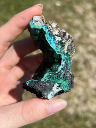 Malachite Botryoidal Raw Specimen | Green Copper Based Crystal