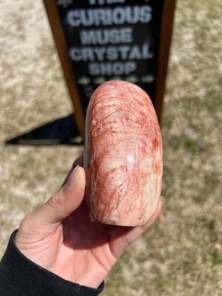 Red Moonstone Flashy Polished Crystal