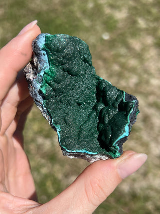 Malachite Botryoidal Raw Specimen | Green Copper Based Crystal