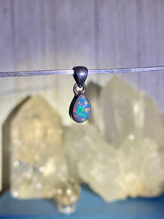 Welo Opal in Sterling Silver Pendant from Curious Muse Crystals Tagged with crystal healing, Crystal Jewelry, energy work, Ethiopian opal, flashy opal, hide-notify-btn, october crystal, opal crystal pendant, rainbow, reiki crystal, Sterling, sterling silver, Welo Opal, white opal pendant, witchy jewelry