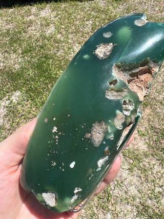 Chrome Chalcedony XL Semi-Polished Mtorolite | Zimbabwe