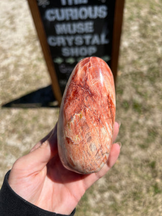 Red Moonstone Flashy Polished Crystal