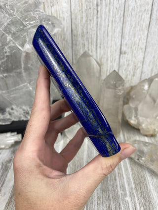 Dark Blue Lapis Lazuli Slab | Sparkly Pyrite Flakes from Curious Muse Crystals Tagged with blue, crown chakra, gold, hide-notify-btn, lapis, Lapis lazuli, pyrite, ultramarine