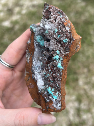 Rosasite with Aurichalcite Raw Specimen | Ojuela Mine, Mexico