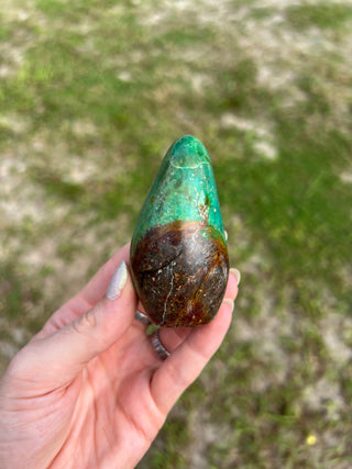 Peruvian Turquoise Freeform | Dark Green
