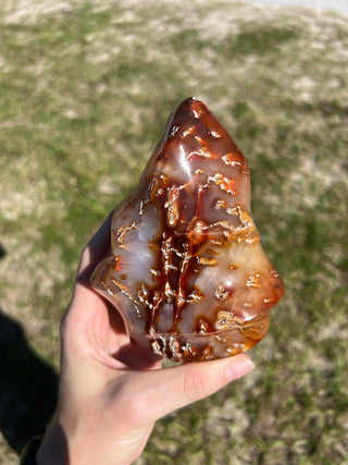 Carnelian Agate XL Flame | Red Agate from Madagascar
