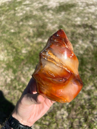 Carnelian Agate XL Flame | Red Agate from Madagascar