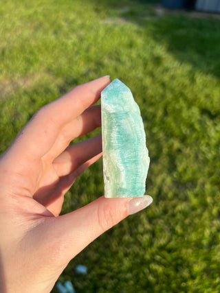 Blue Aragonite Tower | Caribbean Calcite Tower
