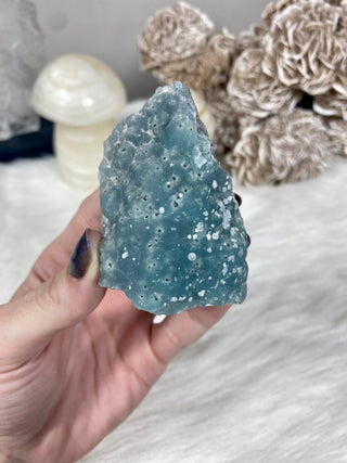 Smithsonite Raw Specimen | Cholx, Santa Eulalia, Mexico from Curious Muse Crystals for 32. Tagged with blue, fine mineral, hide-notify-btn, mexico, pink, raw, raw mineral, smithsonite, throat