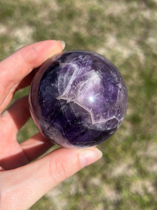 Amethyst Chevron Sphere | Brazil