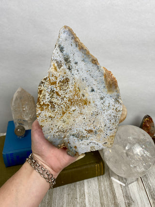 Ocean Jasper Slab | Pastel Colors from Curious Muse Crystals Tagged with Crystal healing, drusy pocket, hide-notify-btn, jasper, Madagascar mineral, mineral collection, natural mineral, ocean jasper, Orbicular jasper, peace and calming, purple, reiki healing, slab, white