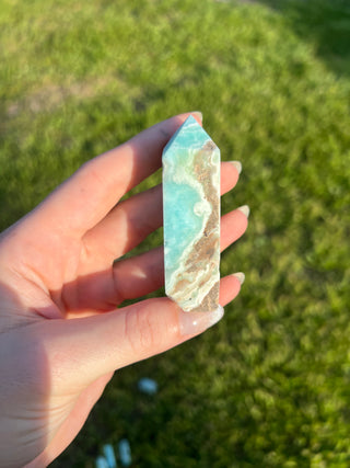 Blue Aragonite Tower | Caribbean Calcite Tower