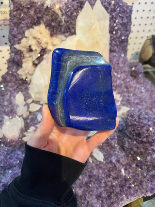 Dark Blue Lapis Lazuli Slab | Sparkly Pyrite Flakes