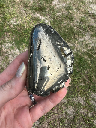 Pyrite Semi-Polished Free Form | Brazil