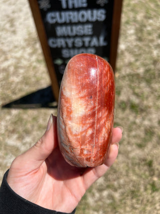 Red Moonstone Flashy Polished Crystal