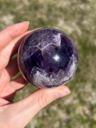 Amethyst Chevron Sphere | Brazil