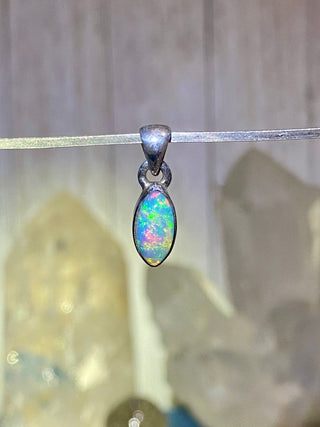 Welo Opal in Sterling Silver Pendant from Curious Muse Crystals Tagged with crystal healing, Crystal Jewelry, energy work, Ethiopian opal, flashy opal, hide-notify-btn, october crystal, opal crystal pendant, rainbow, reiki crystal, Sterling, sterling silver, Welo Opal, white opal pendant, witchy jewelry