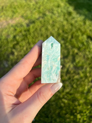 Blue Aragonite Tower | Caribbean Calcite Tower