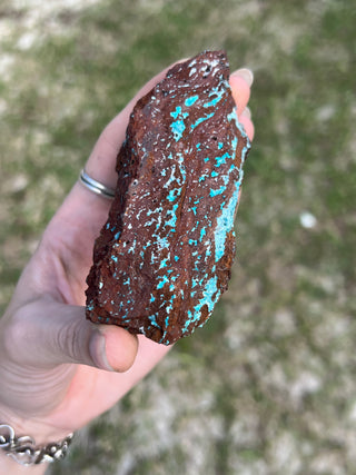 Rosasite with Aurichalcite Raw Specimen | Ojuela Mine, Mexico