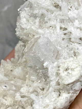 Danburite Raw Crystal Large Cluster with Calcite | Caracas, Mexico from Curious Muse Crystals Tagged with clear, crown chakra, Crystal healing, danburite, hide-notify-btn, pink, raw, raw crystal