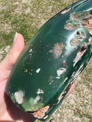 Chrome Chalcedony XL Semi-Polished Mtorolite | Zimbabwe