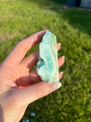 Blue Aragonite Tower | Caribbean Calcite Tower