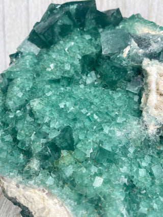 Cubic Green Fluorite with Phantoms | Madagascar from Curious Muse Crystals Tagged with crystal energy, cubic, fluorescence, fluorite, green, hide-notify-btn, madagascar, reiki healing