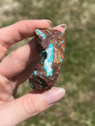 Rosasite with Aurichalcite Raw Specimen | Ojuela Mine, Mexico
