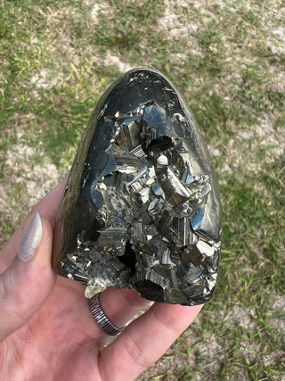 Pyrite Semi-Polished Free Form | Brazil