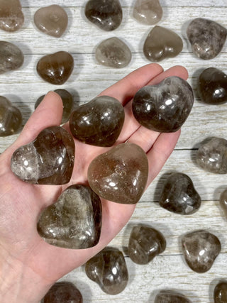 Smoky Quartz Heart | 1” from Curious Muse Crystals Tagged with heart, polished, smoky quartz