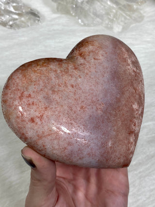 Pink Amethyst Polished Heart | Brazil from Curious Muse Crystals for 100. Tagged with amethyst, carving, Crystal healing, crystal heart, genuine crystal, heart, hide-notify-btn, natural mineral, pink, pink amethyst, polished, reiki crystal