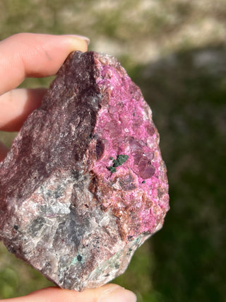 Cobaltoan Calcite with Quartz and Malachite | Pink Cobalt Calcite | High Grade Collector Mineral