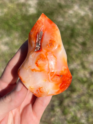 Carnelian Agate Flame | Red Agate from Madagascar