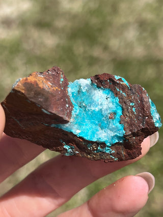 Rosasite with Aurichalcite Raw Specimen | Ojuela Mine, Mexico