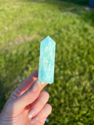 Blue Aragonite Tower | Caribbean Calcite Tower