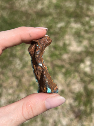 Rosasite with Aurichalcite Raw Specimen | Ojuela Mine, Mexico