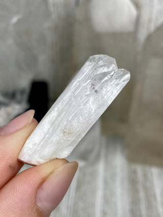 Danburite Raw Crystal Twin Termination | Caracas, Mexico from Curious Muse Crystals Tagged with clear, crown chakra, Crystal healing, danburite, hide-notify-btn, pink, raw, raw crystal